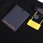 LV T-shirt Black Colorful Face - Image 4