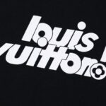 LV T-shirt Black Graphic Logo - Image 3