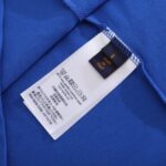 LV T-shirt Blue Embroidered Logo - Image 5