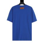 LV T-shirt Blue Embroidered Logo - Image 2