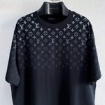 LV T-shirt Gradient Cotton Black - Image 3