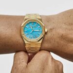 AP Royal Oak Selfwinding 15550BA.OO.1356BA.01 Yellow Gold Blue Turquoise Dial - Image 5
