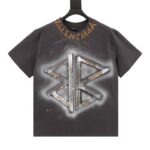 BLNCG T-shirt BB Logo Spray Paint Black
