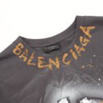 BLNCG T-shirt BB Logo Spray Paint Black - Image 4