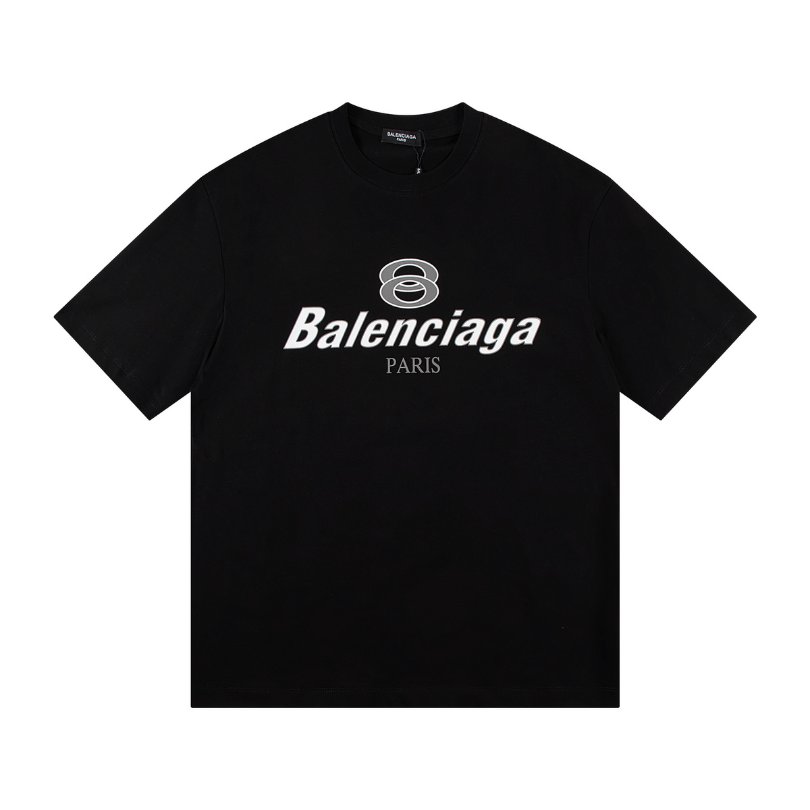 rthrt-1.jpg BLNCG T-shirt Paris Double Rings Logo Black - Image 1