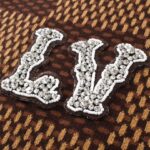 LV T-shirt Checkered Logo - Image 4