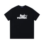 LV T-shirt Black Graphic Logo