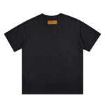LV T-shirt Blue Graffiti Black Logo - Image 2
