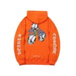 CHRM HRTS Hoodie Build Graphic Orange CH075 - Image 2
